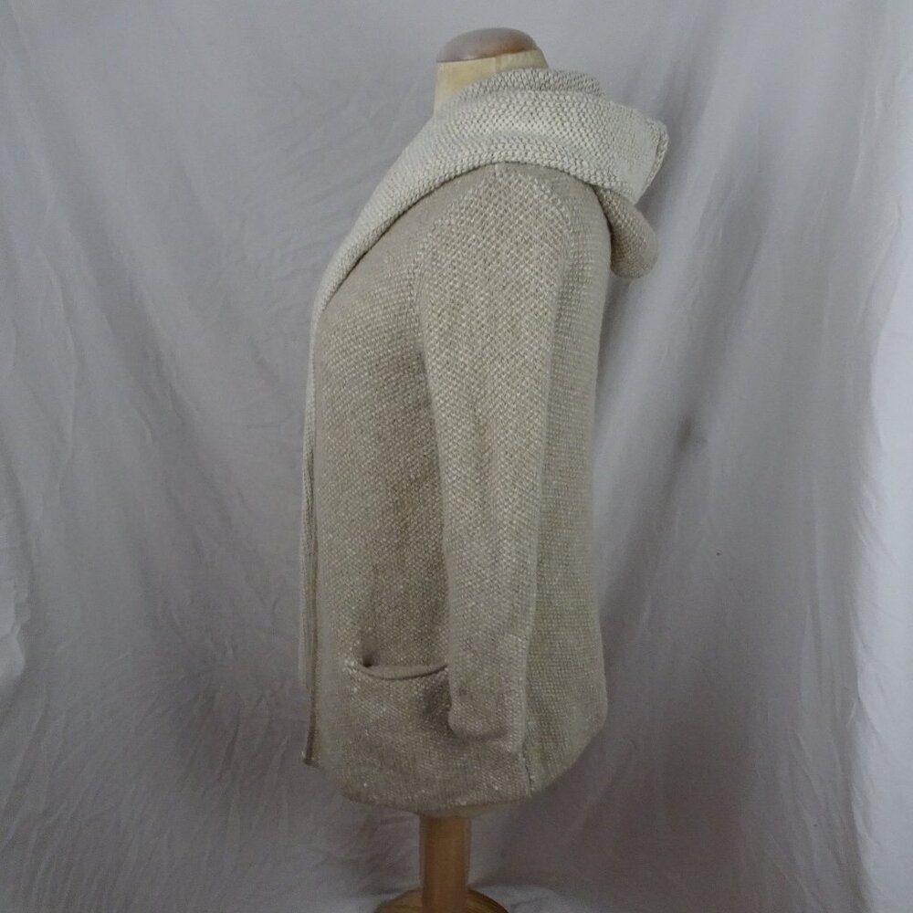 Zara Knit Women Hooded Cardigan Sweater with Pockets Size M - Picture 2 of 8